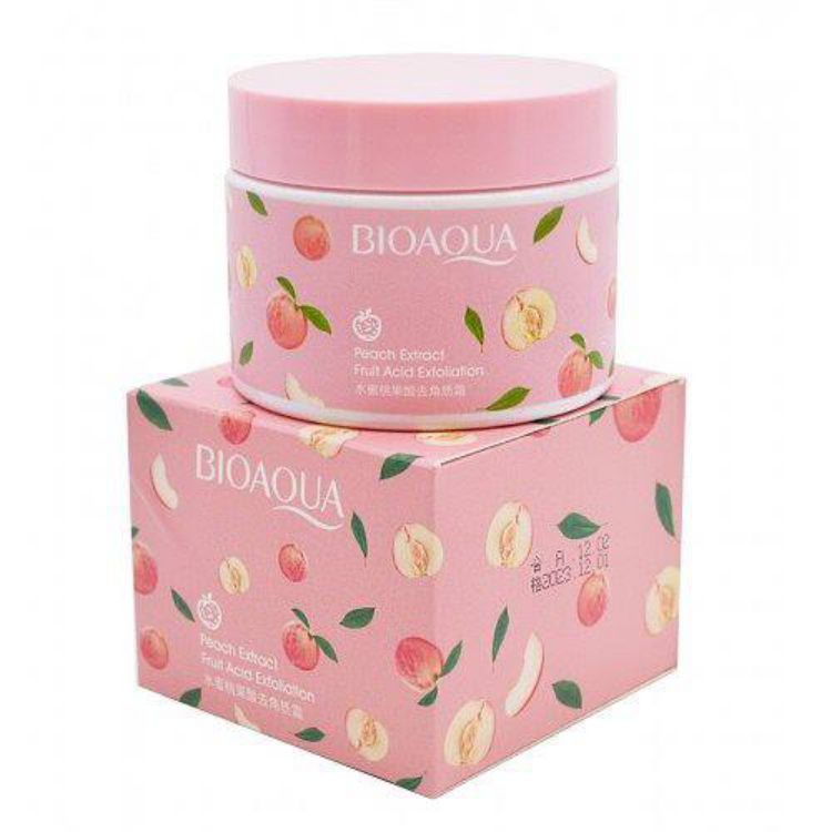 IMG_1443 بالم اسکراب هلو بیوآکوا BIOAQUA Peach وزن ۱۴۰ گرم | اسکراب لایهبردار صورت و بدن - تصویر 1