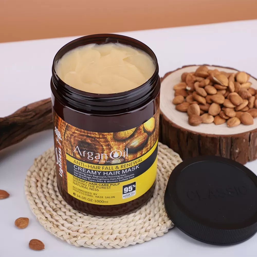 IMG_2044 ماسک مو آرگان لایتنس مدل Creamy Hair Mask حجم 1000 میل - تصویر 1