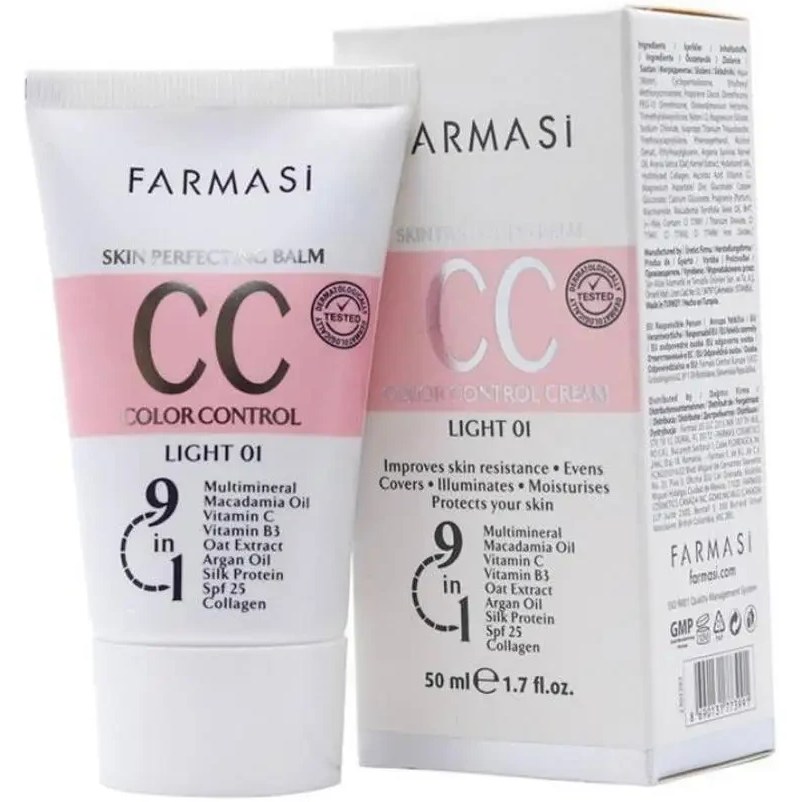 image کرم پودر CC فارماسی مدل Skin Perfecting Balm شماره 01 Light - تصویر 1