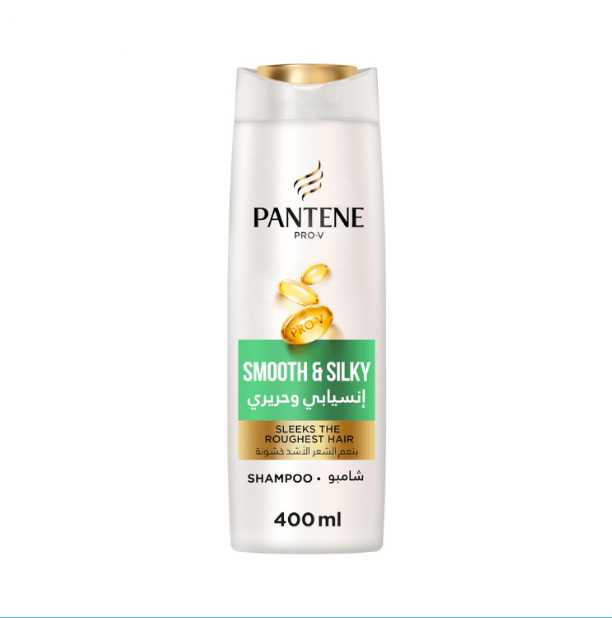 5 شامپو پنتن مدل Smooth & Silky ضد وز و صافکننده و نرمکننده مو اصل عرب انسیابی وحریری ۴۰۰ میل - تصویر 1